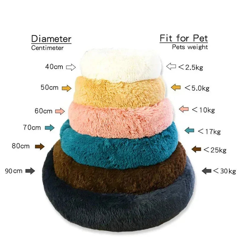 Super Soft Pet  Bed Plush Full Size Washable Calm Bed Donut Bed Comfortable Sleeping Artifact Suitable For Winter - Give Your pet  the Sleep They Deserve — The Bed That Feels Like a Warm Hug
