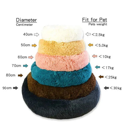 Super Soft Pet  Bed Plush Full Size Washable Calm Bed Donut Bed Comfortable Sleeping Artifact Suitable For Winter - Give Your pet  the Sleep They Deserve — The Bed That Feels Like a Warm Hug