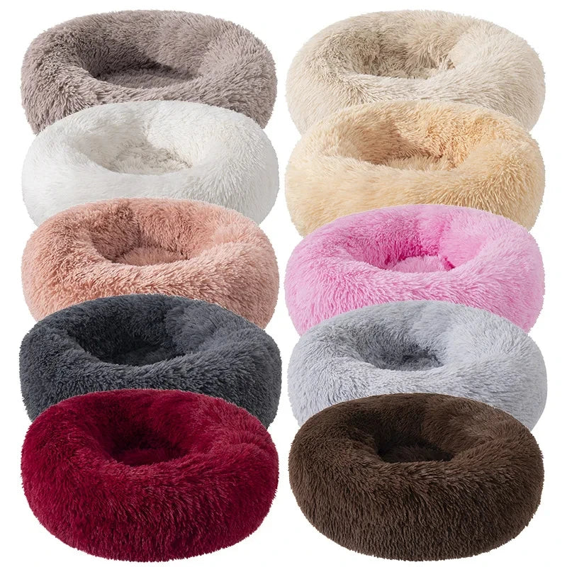 Super Soft Pet  Bed Plush Full Size Washable Calm Bed Donut Bed Comfortable Sleeping Artifact Suitable For Winter - Give Your pet  the Sleep They Deserve — The Bed That Feels Like a Warm Hug