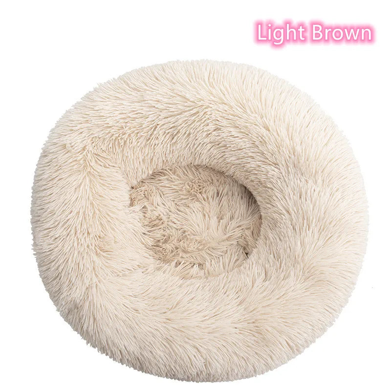 Super Soft Pet  Bed Plush Full Size Washable Calm Bed Donut Bed Comfortable Sleeping Artifact Suitable For Winter - Give Your pet  the Sleep They Deserve — The Bed That Feels Like a Warm Hug