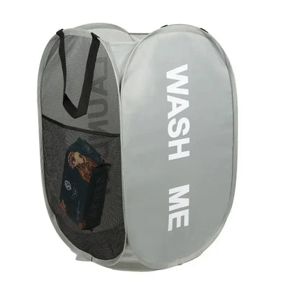 Mesh Pop-up Laundry Basket, , Large Capacity Storage  - Finally, a Foldable Laundry Basket That Saves Space and Stress.