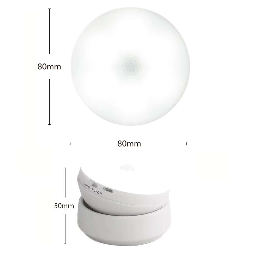 LED Motion Sensor Night Light USB Rechargeable