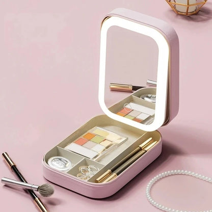 Smart LED Cosmetic Case With Mirror Travel Makeup Bag Large Capacity Female Beautician Skincare Product
Perfect Lighting, Perfect Organisation — Your All-In-One Beauty Case for Travelling in Style