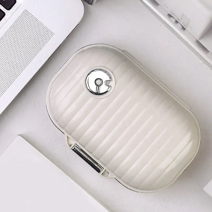 Pill Dispenser Portable  Seven Days a Week  Portable Box Sealed -
 Never Miss a Dose Again — Your Secure, Portable 7-Day Pill Companion