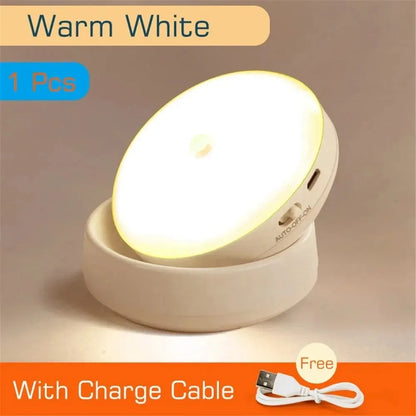 LED Motion Sensor Night Light USB Rechargeable