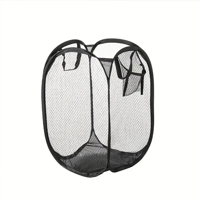 Mesh Pop-up Laundry Basket, , Large Capacity Storage  - Finally, a Foldable Laundry Basket That Saves Space and Stress.