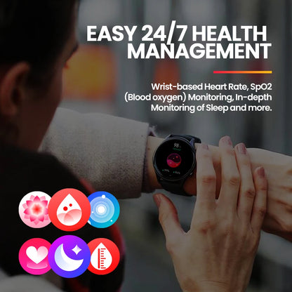 New Zeblaze Btalk 3 Plus Voice Calling Smart Watch 1.39'' Large HD Color Display Fitness Tracking Smartwatch for Men and Ladies - “Redefine Your Routine — A Bigger, Smarter, More Beautiful Way to Track Your Day”