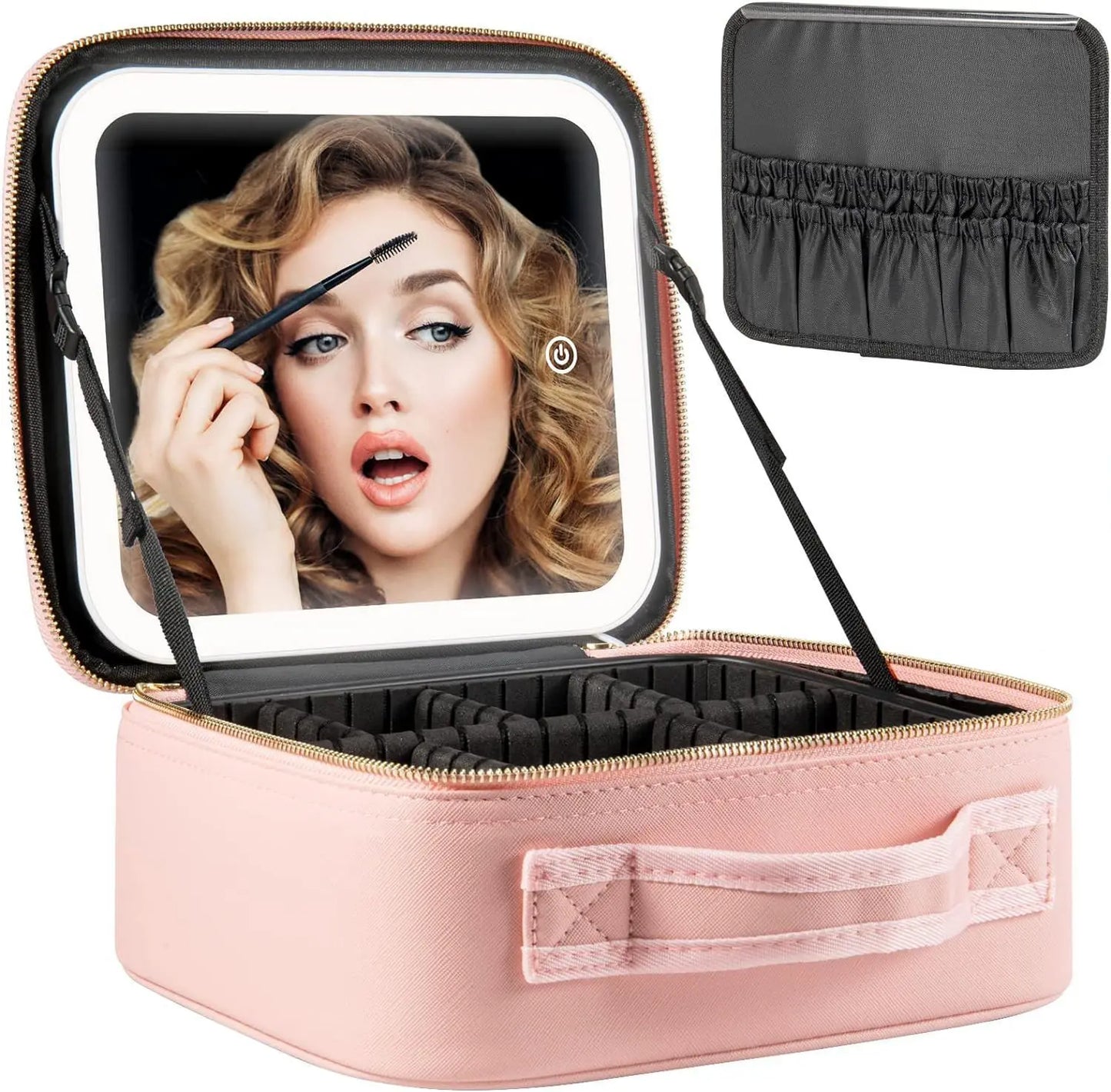 Smart LED Cosmetic Case With Mirror Travel Makeup Bag Large Capacity Female Beautician Skincare Product
Perfect Lighting, Perfect Organisation — Your All-In-One Beauty Case for Travelling in Style
