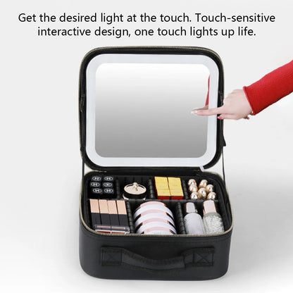 Smart LED Cosmetic Case With Mirror Travel Makeup Bag Large Capacity Female Beautician Skincare Product
Perfect Lighting, Perfect Organisation — Your All-In-One Beauty Case for Travelling in Style