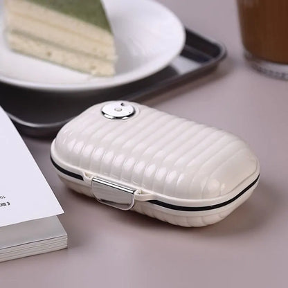 Pill Dispenser Portable  Seven Days a Week  Portable Box Sealed -
 Never Miss a Dose Again — Your Secure, Portable 7-Day Pill Companion