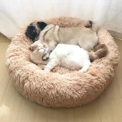 Super Soft Pet  Bed Plush Full Size Washable Calm Bed Donut Bed Comfortable Sleeping Artifact Suitable For Winter - Give Your pet  the Sleep They Deserve — The Bed That Feels Like a Warm Hug