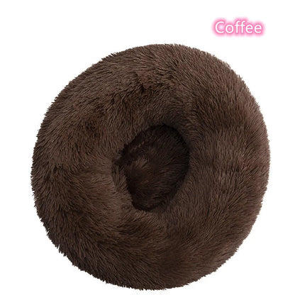 Super Soft Pet  Bed Plush Full Size Washable Calm Bed Donut Bed Comfortable Sleeping Artifact Suitable For Winter - Give Your pet  the Sleep They Deserve — The Bed That Feels Like a Warm Hug